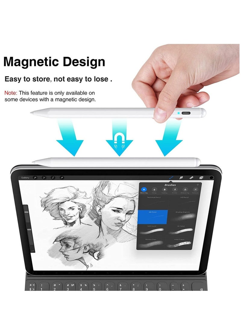Stylus Pen for Apple iPad - Pencil 2nd Generation for iPad 2018-2022, High Precision iPad Pen, Palm Rejection Stylus Pen for iPad 9 8 7 6, iPad Pro 11/12.9, iPad Air 5 4 3, Pad Mini 6. 5 - Image 5
