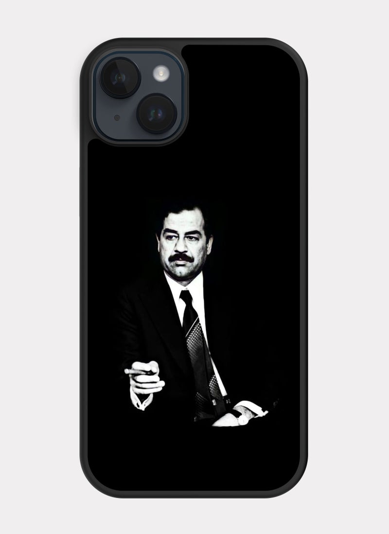 بكسلات كفر ايفون 14 بلس صدام حسين اسود - Image 1