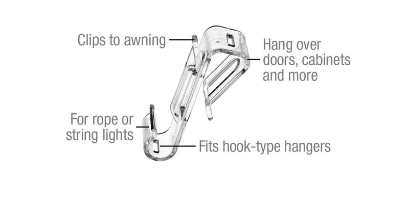 RV Designer M125 Multi Use Super Klip, Galley - Bath - Awning Clips, 4 Pack - Image 2