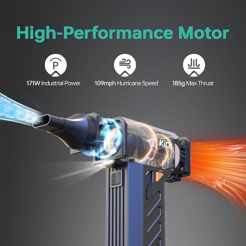 KiCA JetFan Ultra Electric Air Duster, 130000 RPM Cordless Blowers for PC - Image 2