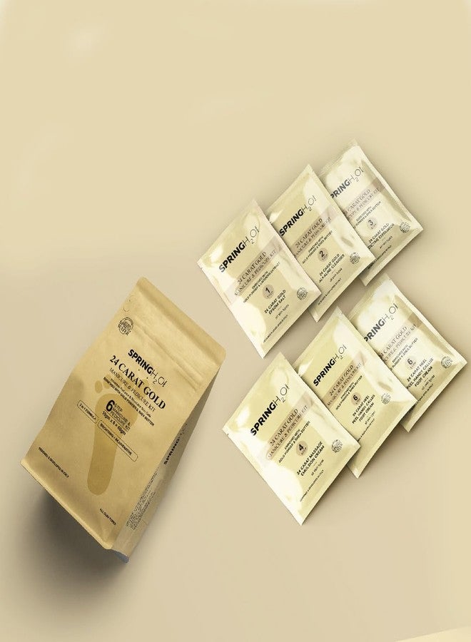 Spring H2O 24 Carat Gold Manicure & Pedicure - 60g | Kit Increase Radiance and Stimulates Skin Cells - Image 5