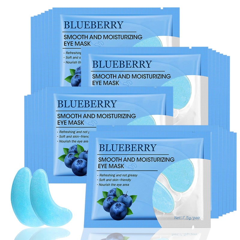 Ruzzut Under Eye Patches - 30 Pairs Collagen Eye Mask Eye Patches for Puffy Eyes and Dark Circles, Gel Under Eye Mask, Black - Image 1