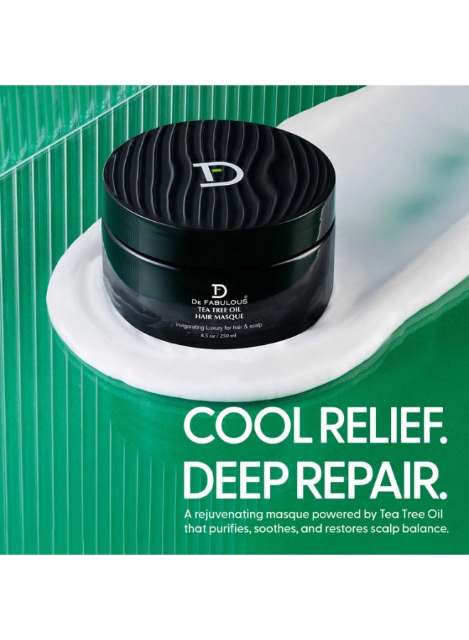 De Fabulous Tea Tree Oil Mask 250 ml |All hair types | Scalp Health | Sulphate Free - Image 2
