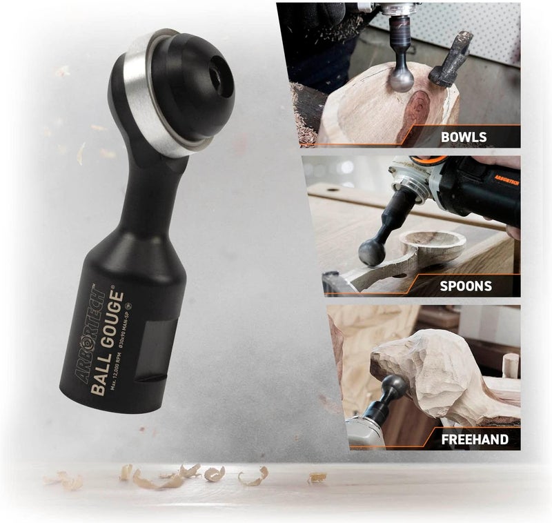 Arbortech Ball Gouge Chisel for Wood Carving and Shaping - Image 3