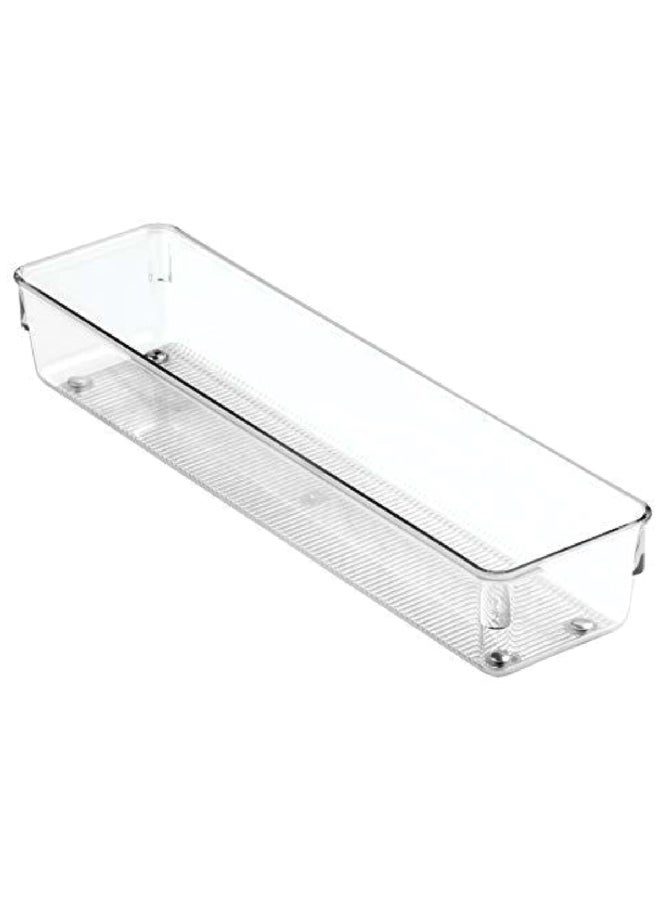 InterDesign High Quality Durable Rectangular Drawer Organizer Clear 3.2 x 12.8 Inch 52530 - Image 2