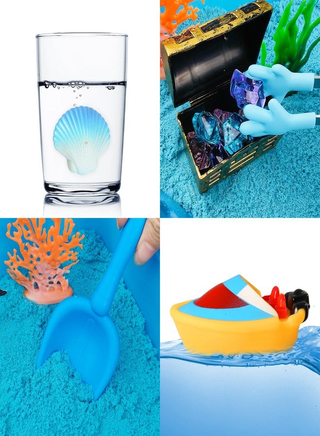 AGENTLAN Ocean Sensory Bin, Ocean Sensory Water Toys with Sea Animal for Toddlers Boys and Girls, Kids Toys Gift Sand Box for Age 3 4 5 6 7 8 - Image 4