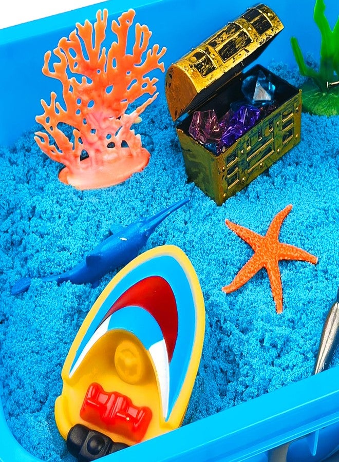 AGENTLAN Ocean Sensory Bin, Ocean Sensory Water Toys with Sea Animal for Toddlers Boys and Girls, Kids Toys Gift Sand Box for Age 3 4 5 6 7 8 - Image 3