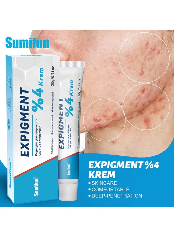 Sumifun Expigment %4 Krem, Precise Acne Control To Get To The Root Of Acne, Reduce Cystic Acne For Face, Rapid Clearing Breakout Face Treatment Acne Moisturizer, 20G - Image 2