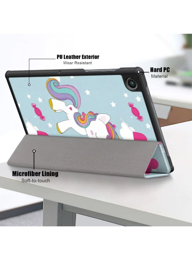 Case for Samusng Galaxy Tab A8 10.5'' (2021) SM-X200 SM-X205 Leather PC Back Cover Stand Auto Sleep Smart Magnetic Folio Cover - Image 5