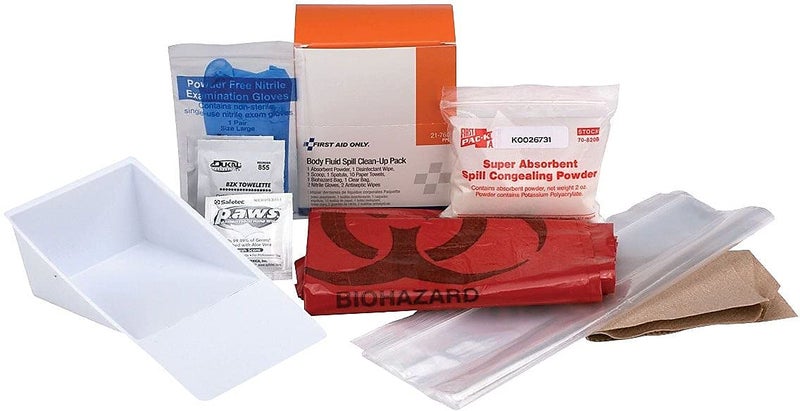 First Aid Only حزمة تنظيف 20 قطعة من مسببات الأمراض المنقولة بالدم OSHA 20 قطعة - Image 1