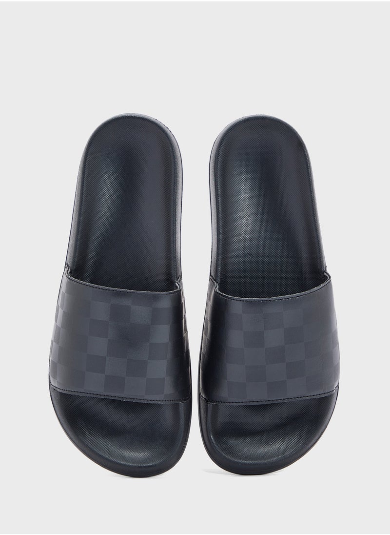 Textured Casual Slides