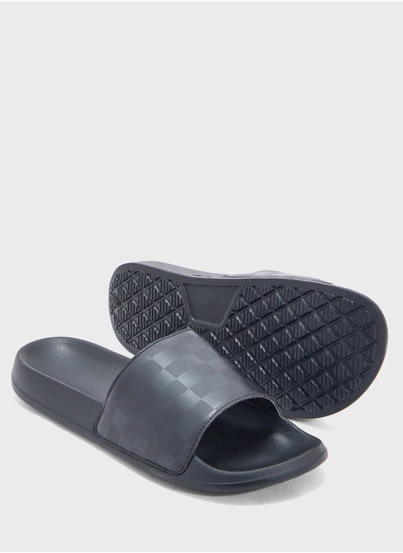 Textured Casual Slides