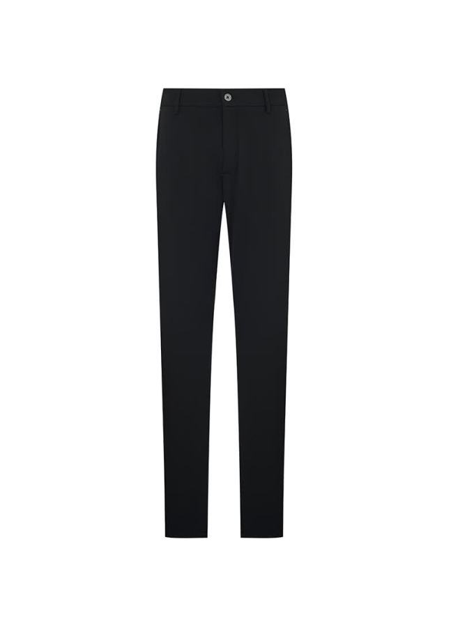 Saint Angelo Baoxiniao Men's Business Casual Slim Fit Solid Color Trousers Etd241209s Black 36 - Image 4