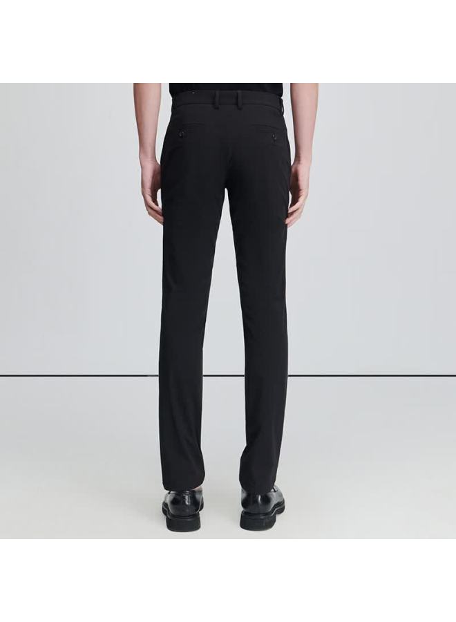Saint Angelo Baoxiniao Men's Business Casual Slim Fit Solid Color Trousers Etd241209s Black 36 - Image 2