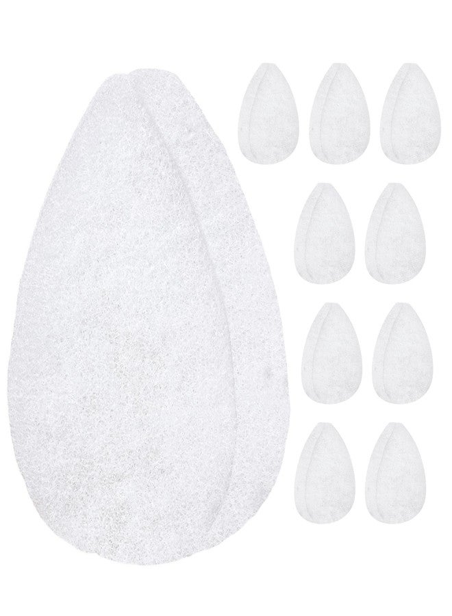 IMPRESA Facial Sponge - Daily Deep Cleansing Face Scrubber - Gentle Exfoliating Pads for Dead Skin Removal - Reusable Face Scrub Pads for Normal to Oily Skin (White, Thick) - Image 1