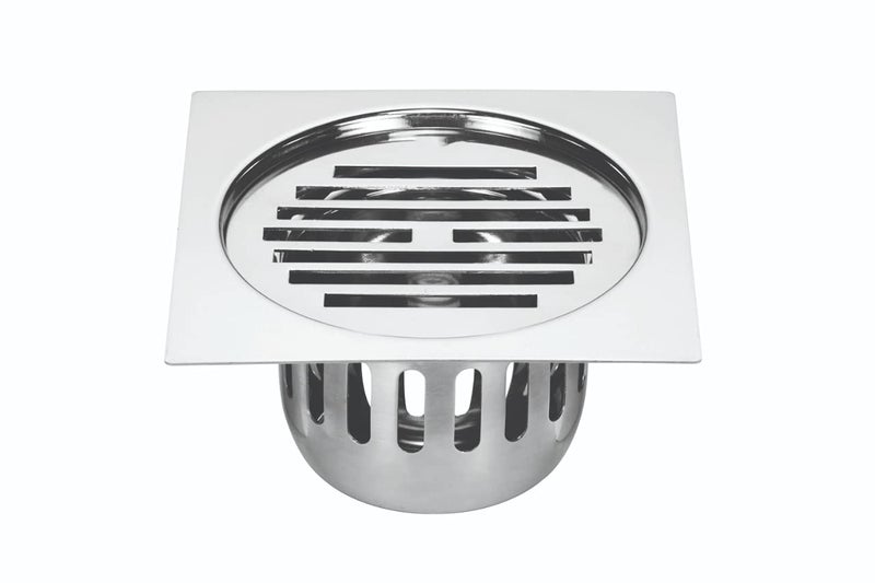 Chilly's CHILLYS Square Flat Cut Cockroach Trap Floor Drain Cover for Kitchen and Bathroom 5 Inches - Image 1