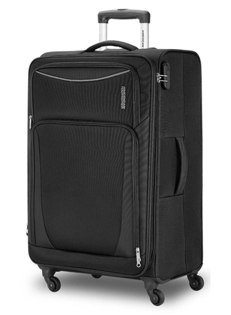 AMERICAN TOURISTER PORTLAND Soft Spinner Trolley Luggage LARGE 79CM BLACK - Image 1