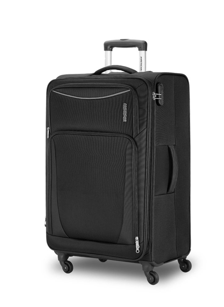 AMERICAN TOURISTER PORTLAND Soft Spinner Trolley Luggage LARGE 79CM BLACK  - Image 1
