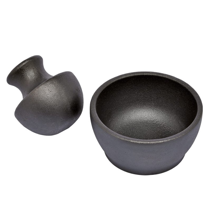 Zassenhaus Zassenhaus Manu Cast Iron Mortar  Pestle 4 x 3 Black 
