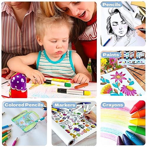 ArtSkills Easel Paper, Roll of Paper for Kids Art, Painting and Drawing, 50 ft, 1-Pack - Image 3