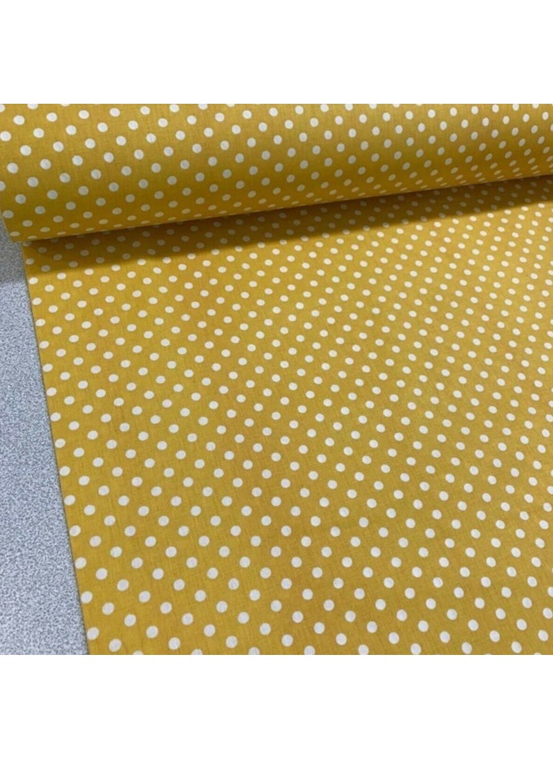 Bebek Özel Baby Special 100% Cotton Baby and Kids Elastic Sheet Yellow Polka Dot 70 x 120 cm  - Image 2