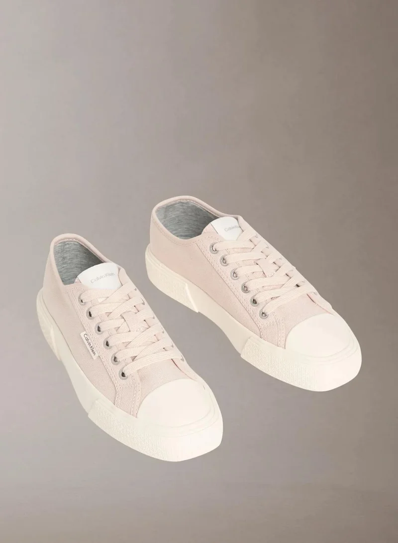 Calvin Klein Whisper Pink/Marshmallow CK Luna - Canvas Emblem Logo Trainers for Women | Best Price UAE