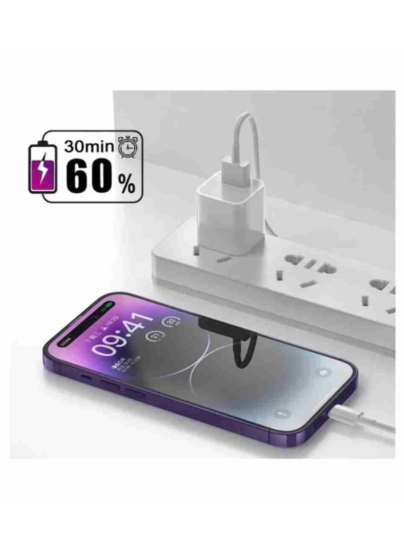 XTREME - iPhone Charging Cable and High Speed ​​Data Transfer Cable USB to Lightning 1 Meter Fast Compatible with iPhone 11/12/13/14 iPad iPod and Mini 20W - Image 1