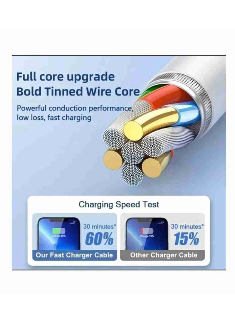 XTREME - iPhone Charging Cable and High Speed ​​Data Transfer Cable USB to Lightning 1 Meter Fast Compatible with iPhone 11/12/13/14 iPad iPod and Mini 20W - Image 1