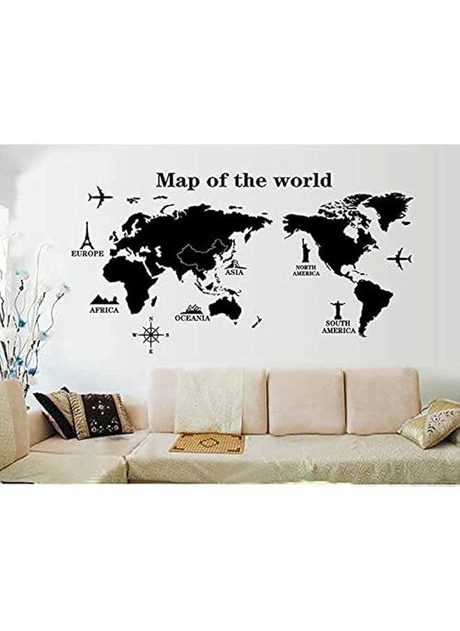 erorex World Map Fresh Style Wall Sticker Livingroom Background Decor Mural Decal Wall Paper 