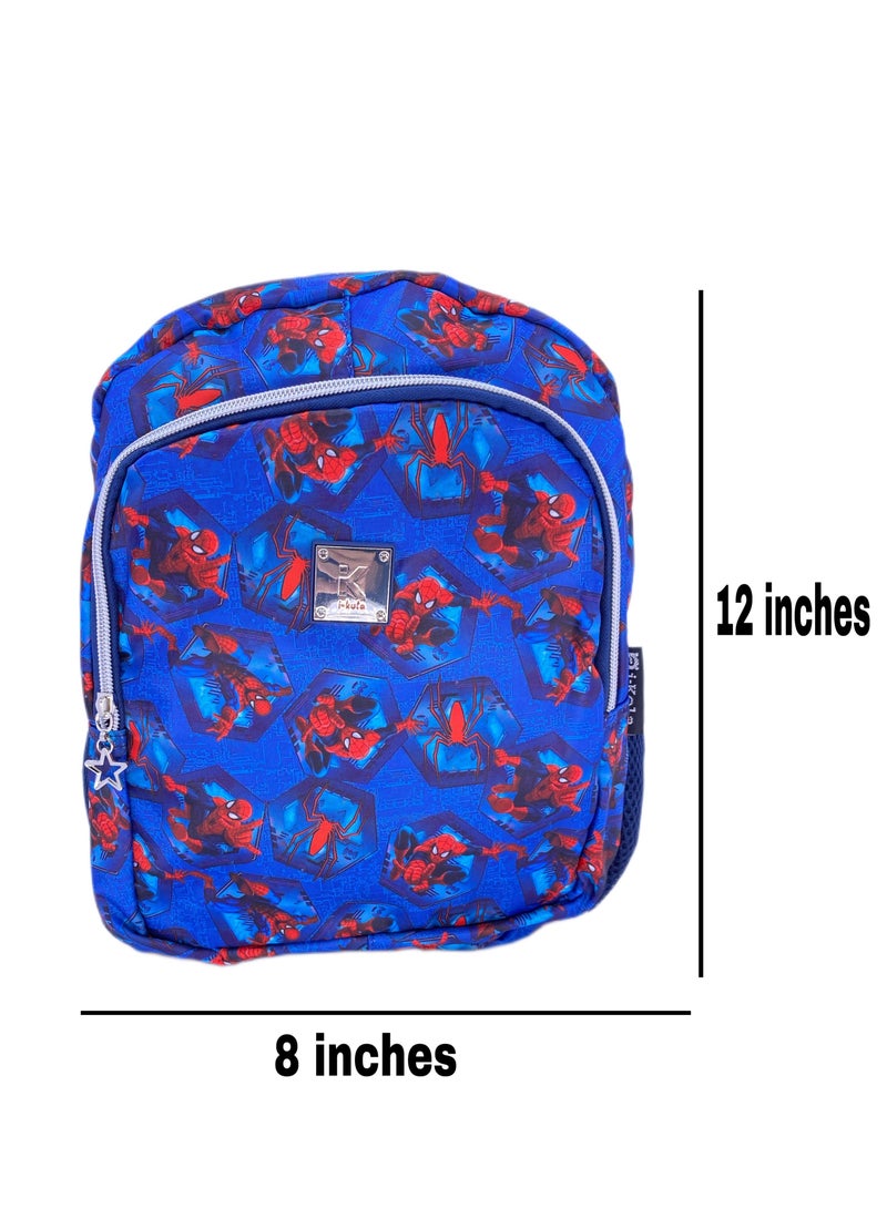 Printed School backpack with premium Lightweight Animation Game sake and cycle backpacks with favorite personalized trending bookbags school bags For Boys(12Inches)