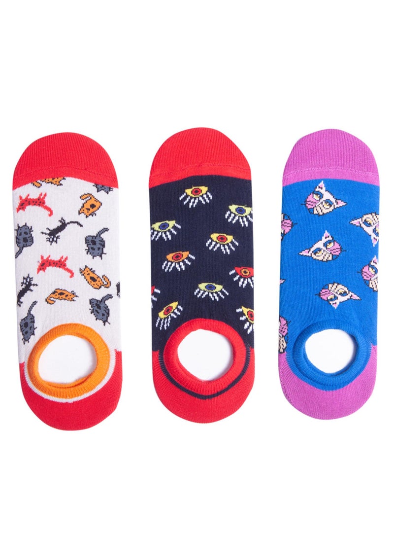 بيج ديزاين 3 قطع الجوارب النسائية منخفضة الكاحل - Image 1