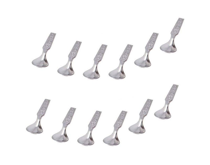 GD ملاعق قهوة وشاي صغيرة من الفولاذ المقاوم للصدأ مجموعة من 12 قطعة