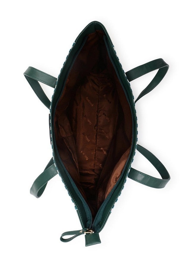 Fastrack Chic Campus Charm Striped Tote Bag for Women, Girls and Ladies - Image 2