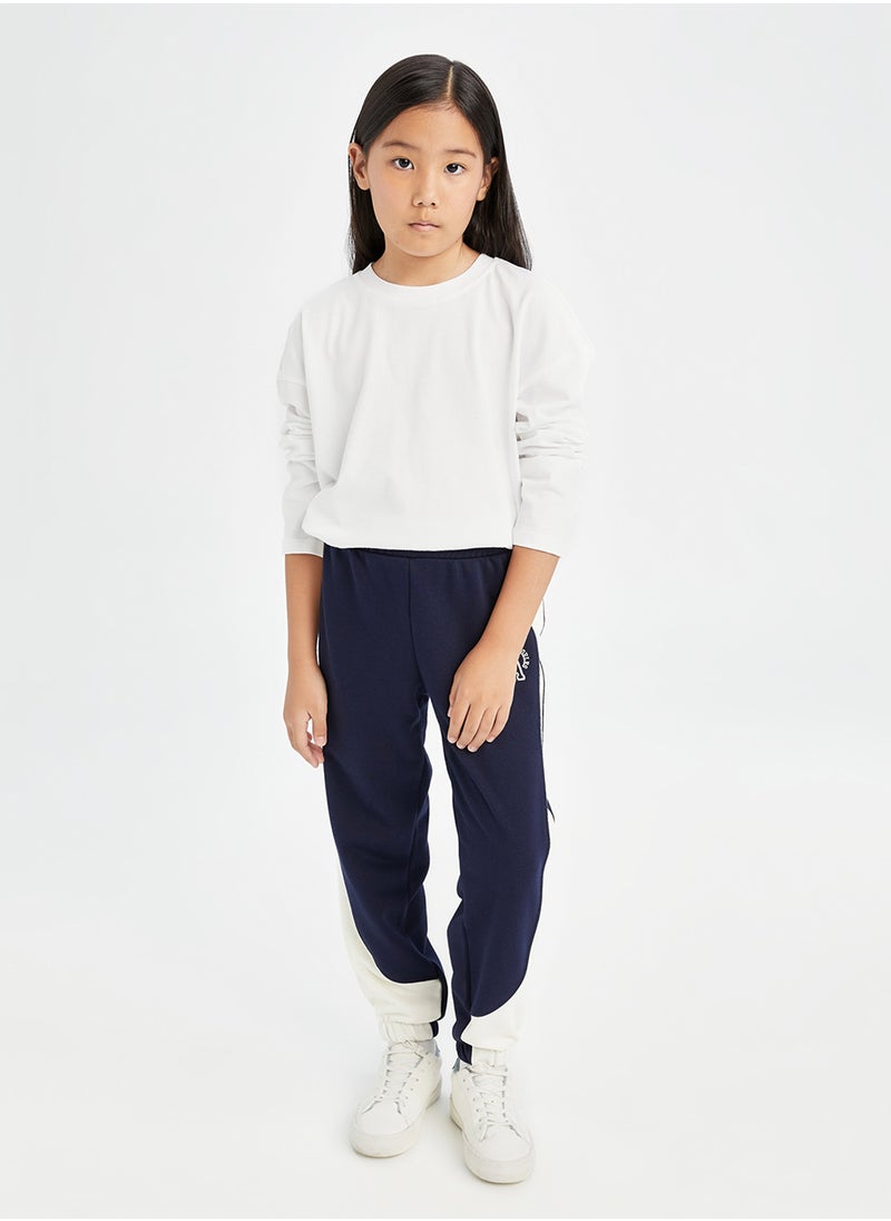 DeFacto - Printed Elasticated Cuffed Grey Jogger Pants With Pockets - Image 1