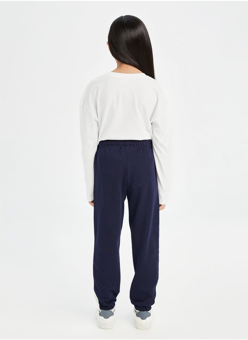 DeFacto - Printed Elasticated Cuffed Grey Jogger Pants With Pockets - Image 1