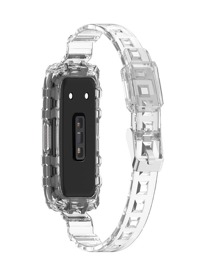 INF Transparent Watch Band Case for Huawei Band 7/6/6 Pro, Honor Bnad 7/6 - Image 1