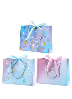 Y&D Gift Bags with Bow Ribbon Medium Bag-Birthday Bag for Presents Unique Wedding Birthday Party Baby Shower Teacher Men Women  - Image 1