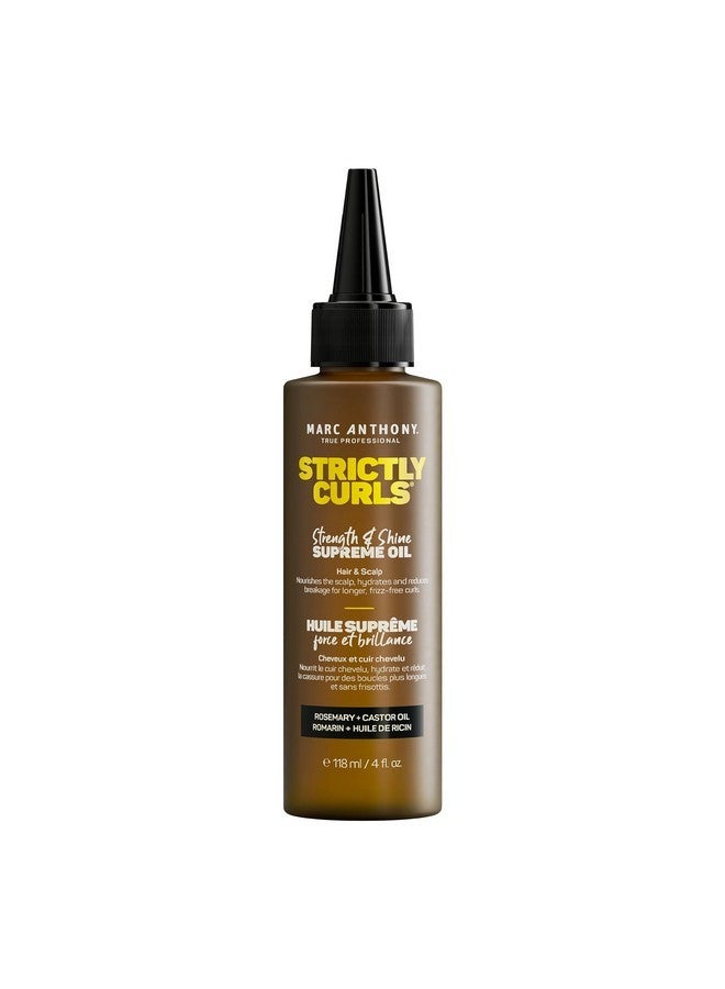 Marc Anthony Nourishing Scalp & Hair Supreme Oil, Strictly Curls - Adds Shine, Reduces Frizz and Breakage - For Curly Hair - Rosemary, Castor Oil - 4 fl oz - Image 1