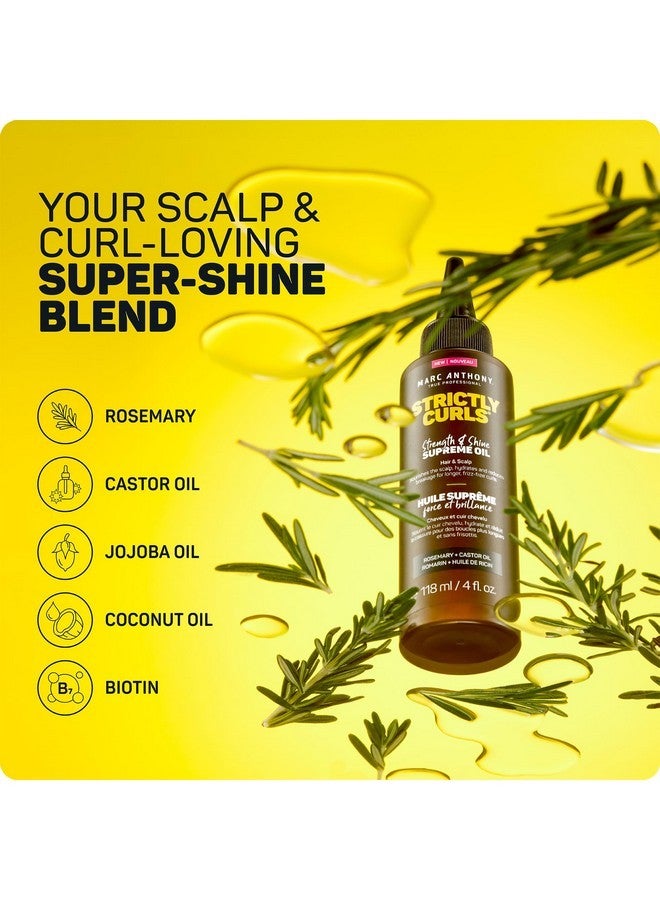 Marc Anthony Nourishing Scalp & Hair Supreme Oil, Strictly Curls - Adds Shine, Reduces Frizz and Breakage - For Curly Hair - Rosemary, Castor Oil - 4 fl oz - Image 5