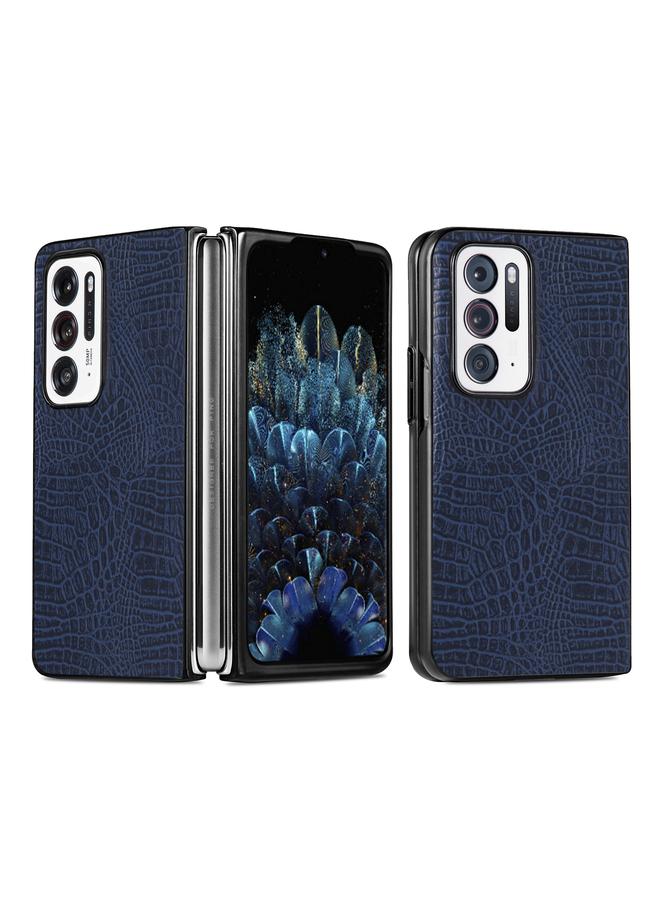 اس-توب جراب لهاتف OPPO Find N مقاوم للصدمات مصنوع من جلد التمساح والبولي يوريثان - Image 1