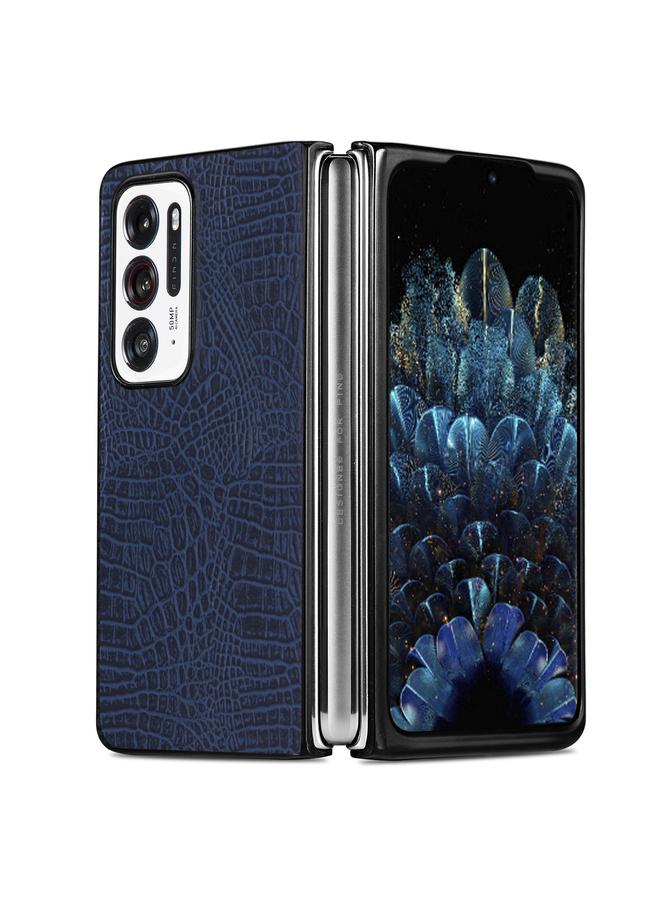 اس-توب جراب لهاتف OPPO Find N مقاوم للصدمات مصنوع من جلد التمساح والبولي يوريثان - Image 3