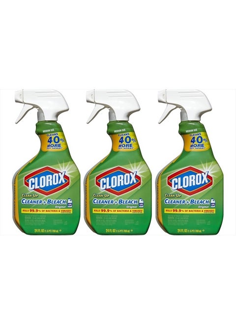 Clean-Up Bleach Cleaner Spray Value 24 Fl Oz (Pack of 3)