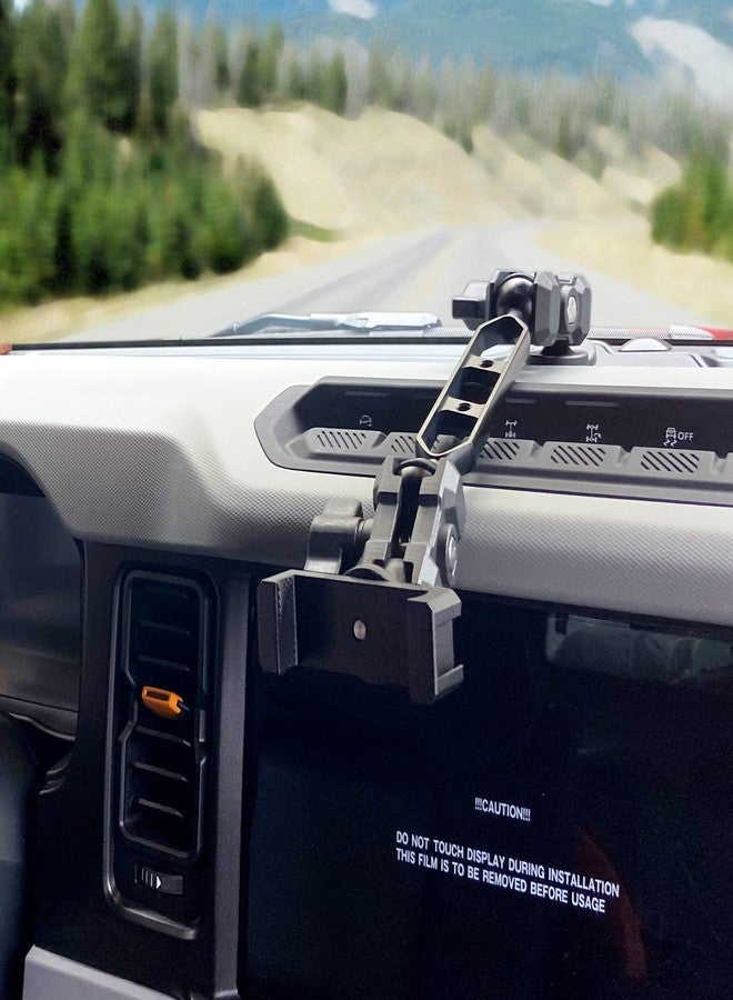 MAIKER OFF ROAD Maiker Dashboard Phone Holder Mount, Anti-Shake Stabilizer Custom Adjustable Cell Phone Holder for Ford Bronco Accessories 2021 2022 2023 - Image 2