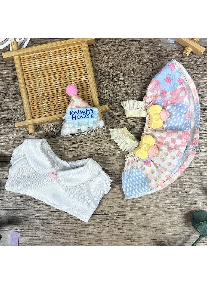 LABUBU LABUBU Universal Doll Outfit (Ice Cream Style) – 3-Piece Set with Birthday Hat, Top & Dress – Fits Plush & Vinyl Gen 1 & 2 Figures (Doll Not Included)  - Image 2