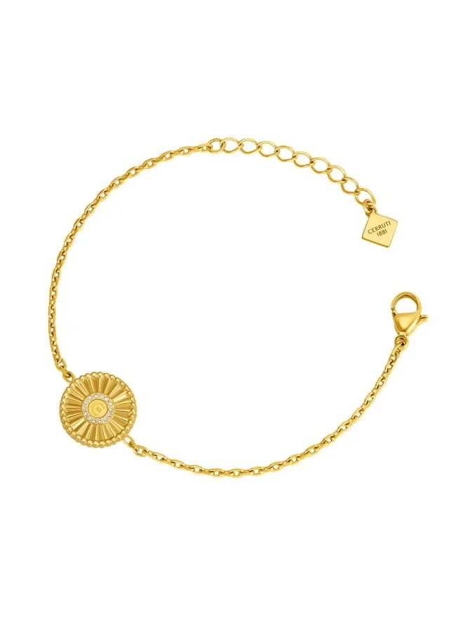 شيروتي 1881 Lorena Gold Plated Stainless Steel Chain Bracelet for Women