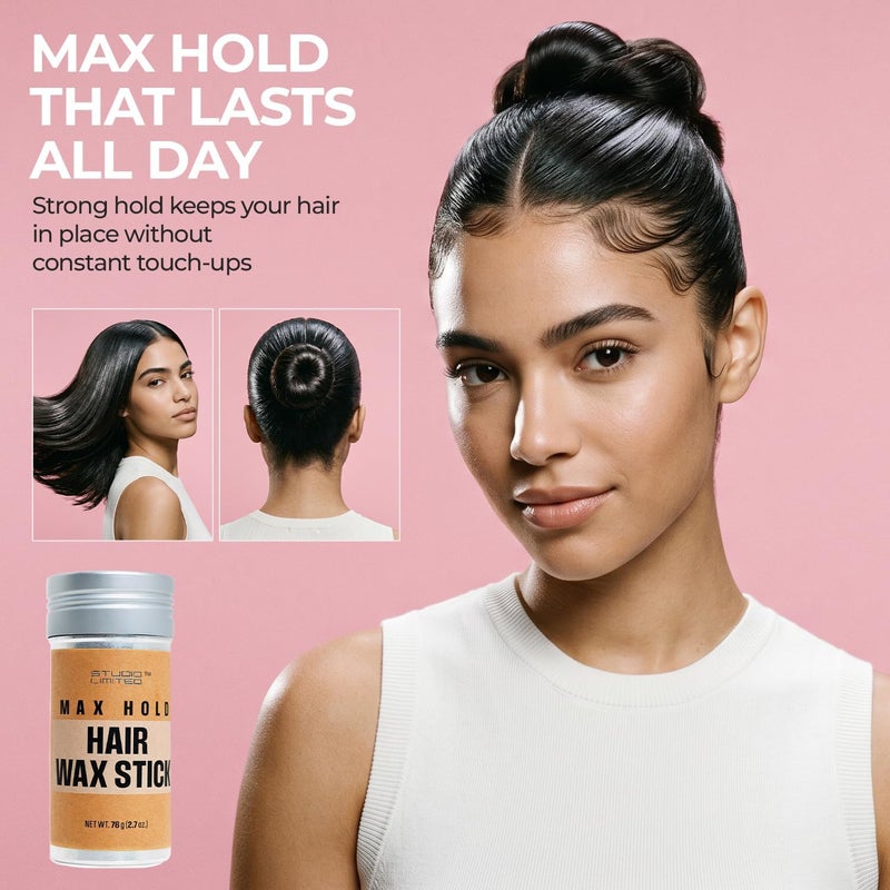 STUDIO LIMITED Hair Wax Stick Max Hold 2.7oz/76g (1 Pcs) - Image 4