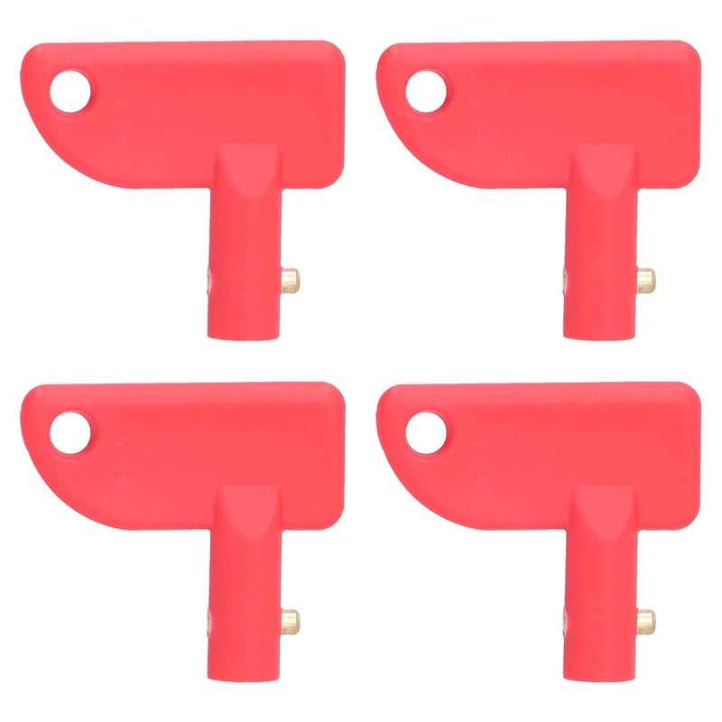 Local inventory listed item 4pcs Car Battery Switch Key Kit, ABS Isolator Accessory Set for Boat, Vehicle, Truck. Spare Mini Red Keys, Power Switch Compatible with Marine, RV, Car, ATV, Auto Diverse purchase plan Cost effective fine quality Occasional & permanent usable Tiered purchase options Budget friendly trendy design Multi-use qualified quality Closed & open space compatible Multi-goal comprehensive design Narrow & wide space compatible Dispersed regional warehouses All region coverage Heat resistant Assorted color options Main road full logistics cover Spec upgraded improved quality Small apartment fit Daily wear upgraded resistant material Diverse operation compatible Care processed raw material Demand fit global economical quality Well-engineered versatile build Most item matching trendy design Diverse application fit Trusted all-purpose quality - Image 1