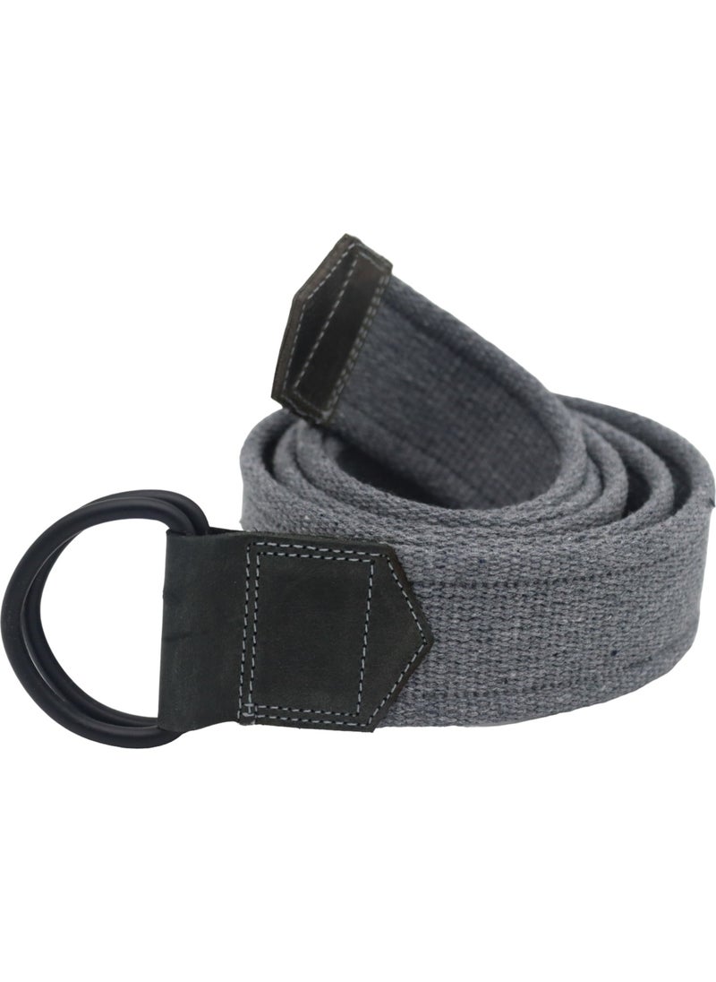 Anatolia Craft Unisex Leather Black Antique Loop Woven Black Dark Gray Navy Blue Tactical Sport Canvas Denim Cloth With D Buckle For Men Women Girls Teenager Kemeu  - Image 3