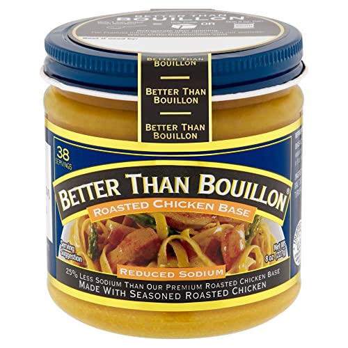Better Than Bouillon Reduced Sodium Roasted Chicken Base 8 oz Jar Single Unit - Image 5