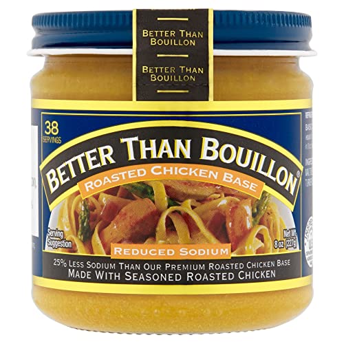 Better Than Bouillon Reduced Sodium Roasted Chicken Base 8 oz Jar Single Unit - Image 1